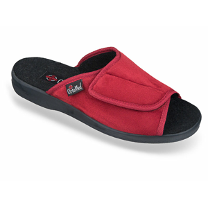 Dámske červené papuče so suchým zipsom MJARTAN DIANA