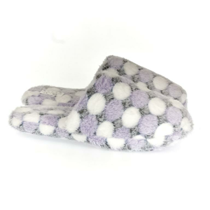 Dámske fialovo-biele papuče HOLLY