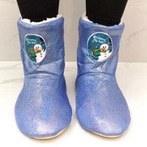 Dámske modré ponožkové kapce CHRISTMAS SNEHULIAK