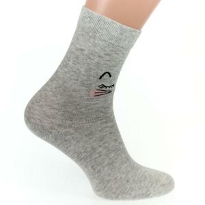 Dámske sivé ponožky KITTY CAT