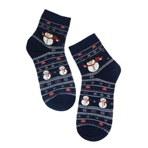 Dámske tmavomodré ponožky SNOWMAN