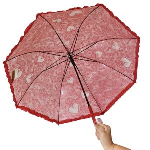Dámsky červený dáždnik BORA