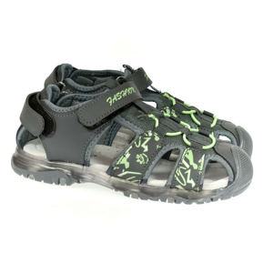 Detské blinkajúce sivé sandále CSCK.S JONES