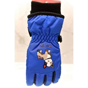 Detské modré lyžiarske rukavice ECHT DOGGY 4-9YEAR