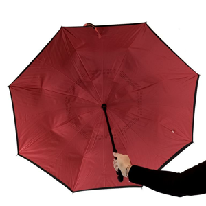 Unisex obrátený červený dáždnik DARIO